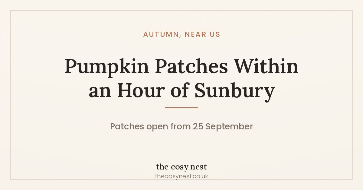 Pumpkin Patches Within an Hour of Sunbury — patches open from 25 September