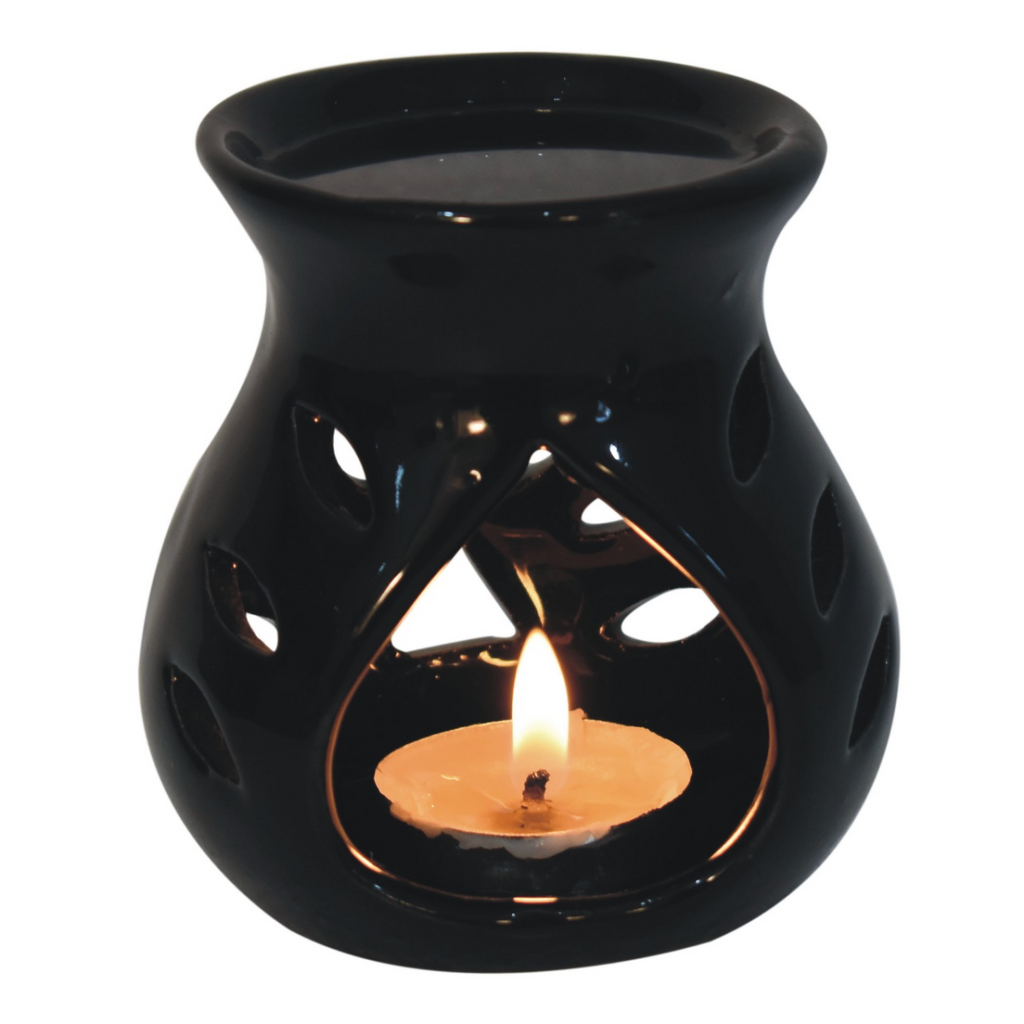 Artisan Furniture Black Oil Burner Set (Lotus)