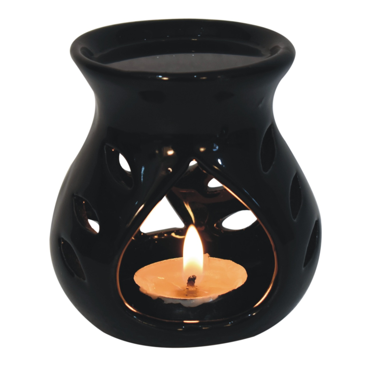 Artisan Furniture Black Oil Burner Set (Lotus)