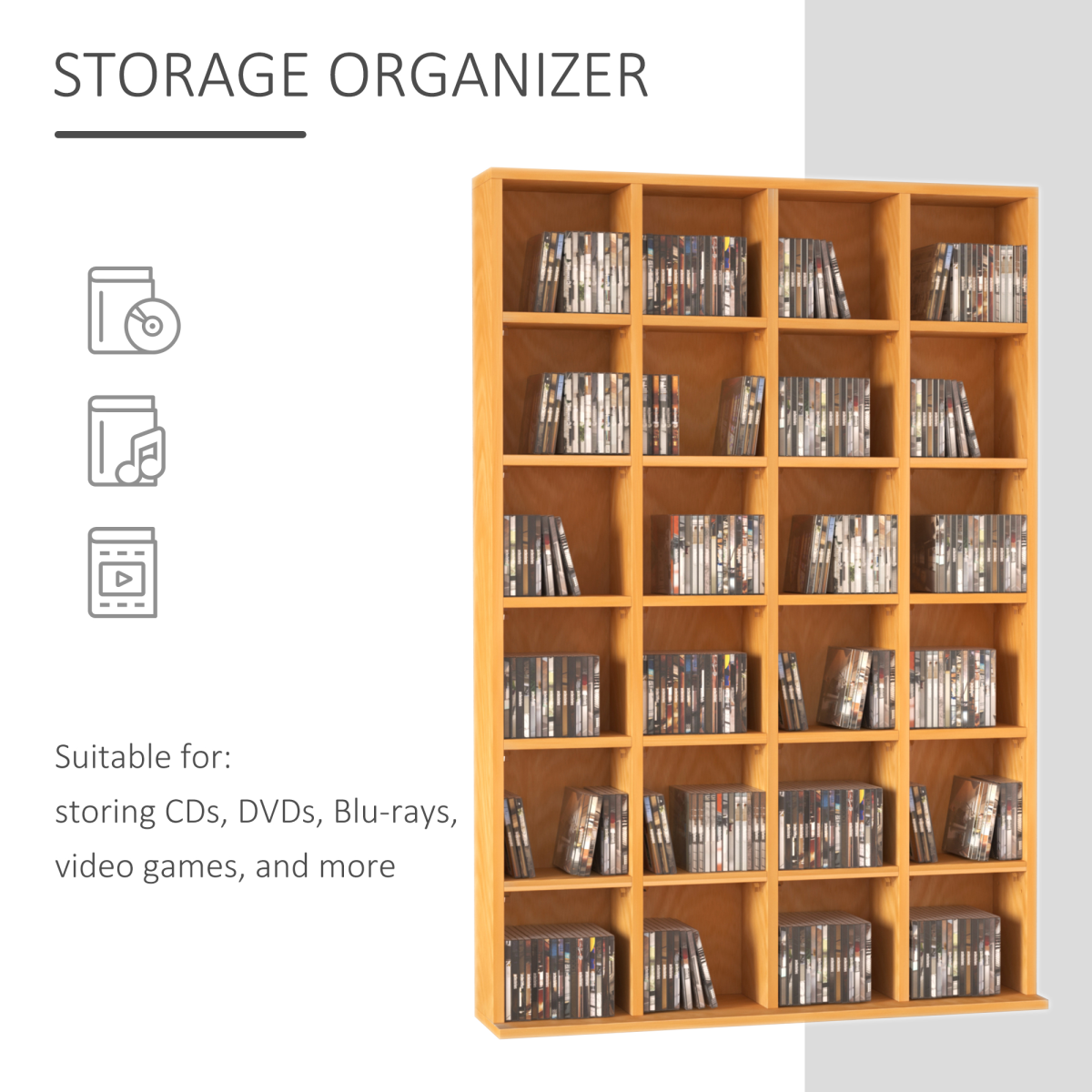 Beech 24‑cube storage rack unit.