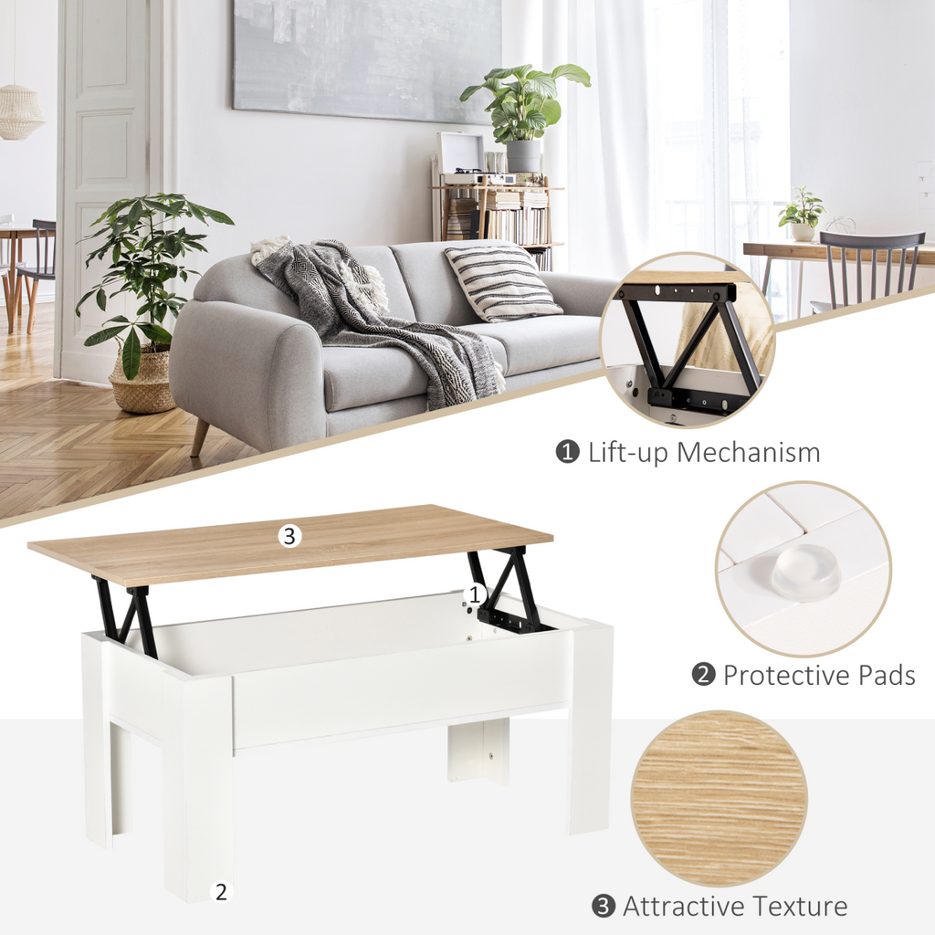 “Lift‑top coffee table with hidden storage — modern living room design”