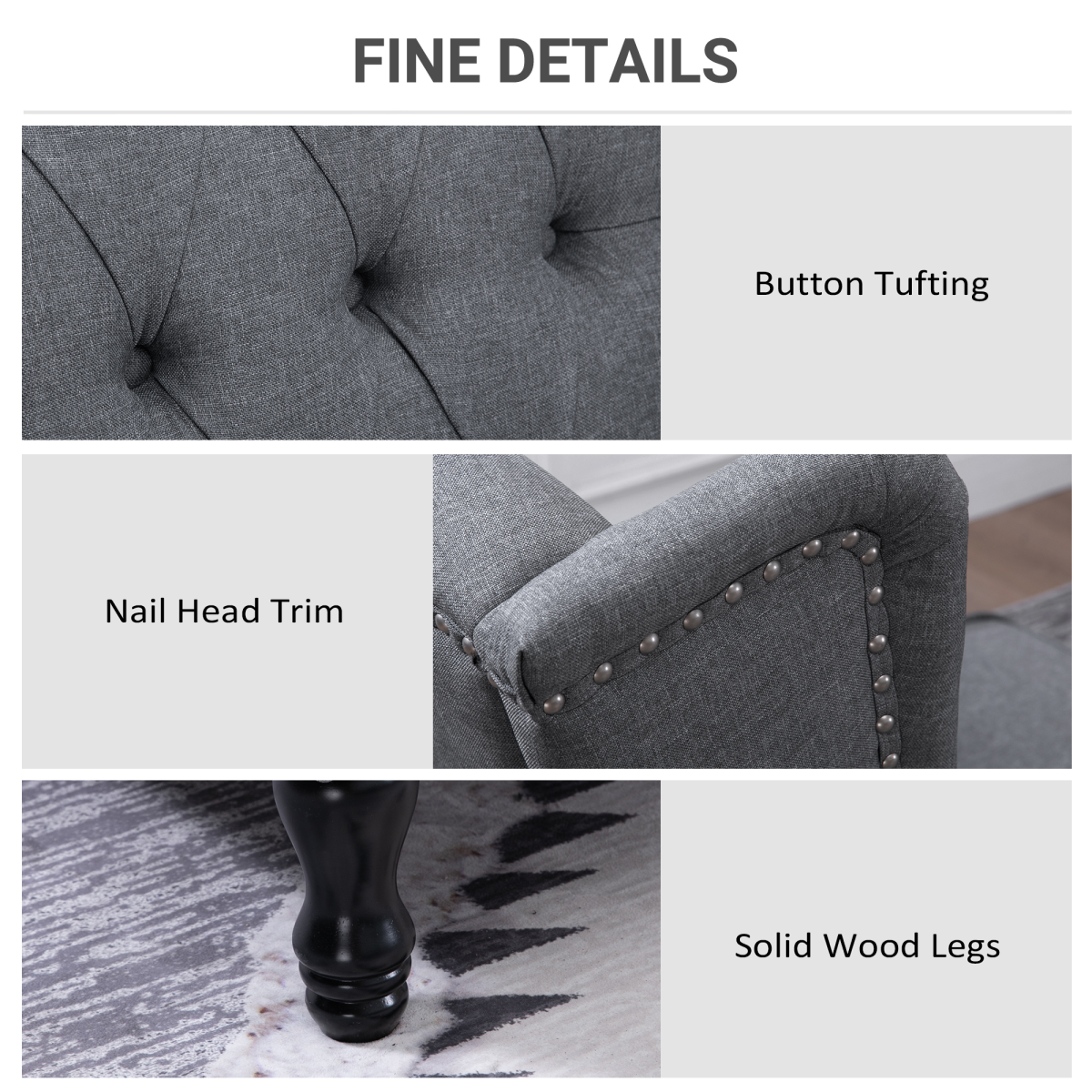 Light grey fabric recliner armchair with footrest.