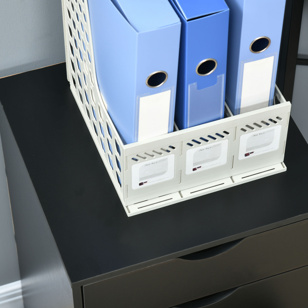 5-Drawer Filing Cabinet with Castors in Black