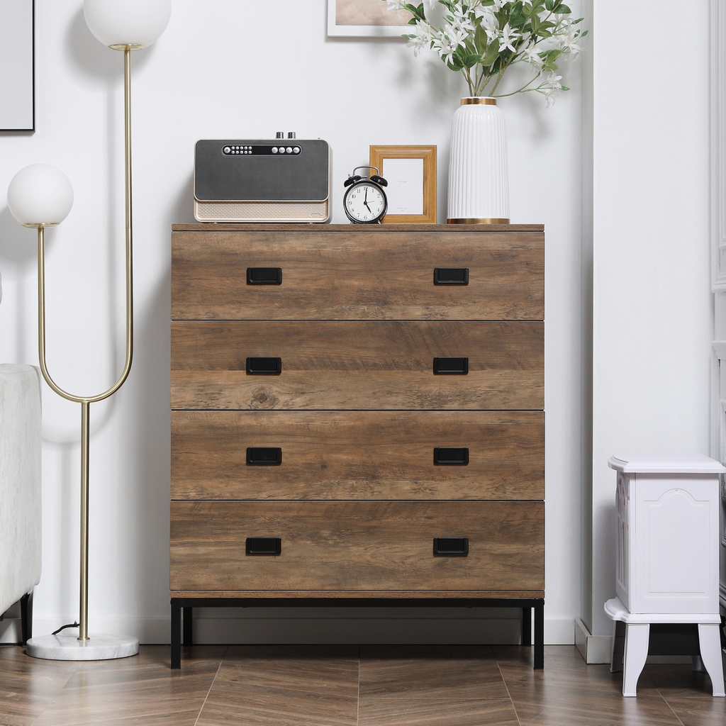 “4‑drawer chest — modern storage unit for bedroom and living room”