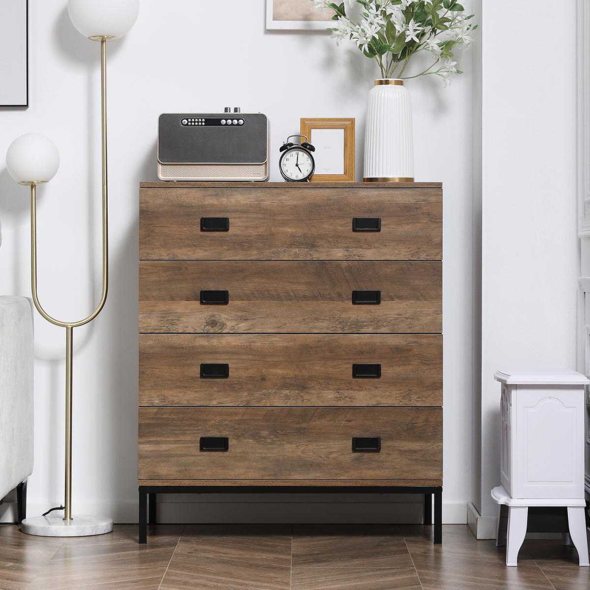 “4‑drawer chest — modern storage unit for bedroom and living room”