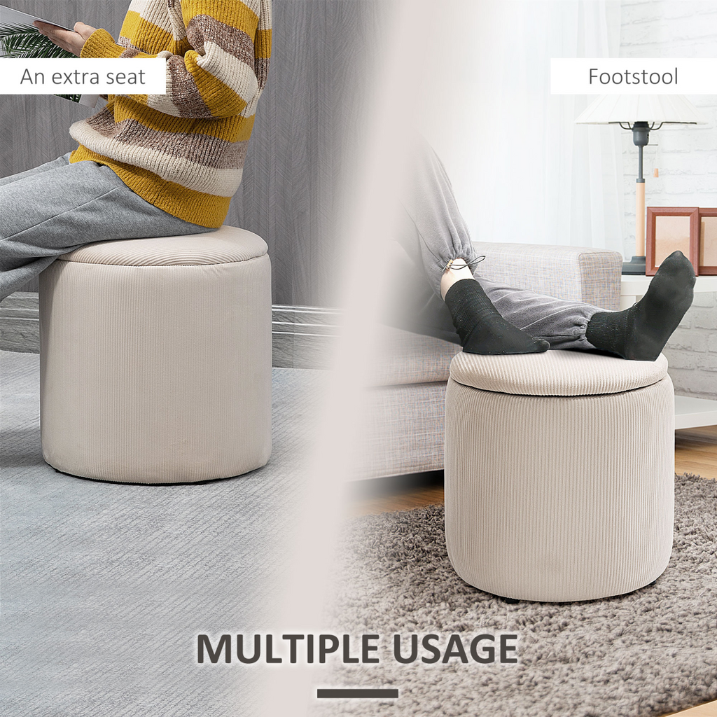 {
  "title": "Modern Fabric Storage Ottomans with Removable Lids, Set of 2, Cream White",
  "description": "Set of 2 modern fabric storage ottomans in cream white, each with a removable lid for easy access to stored items."
}