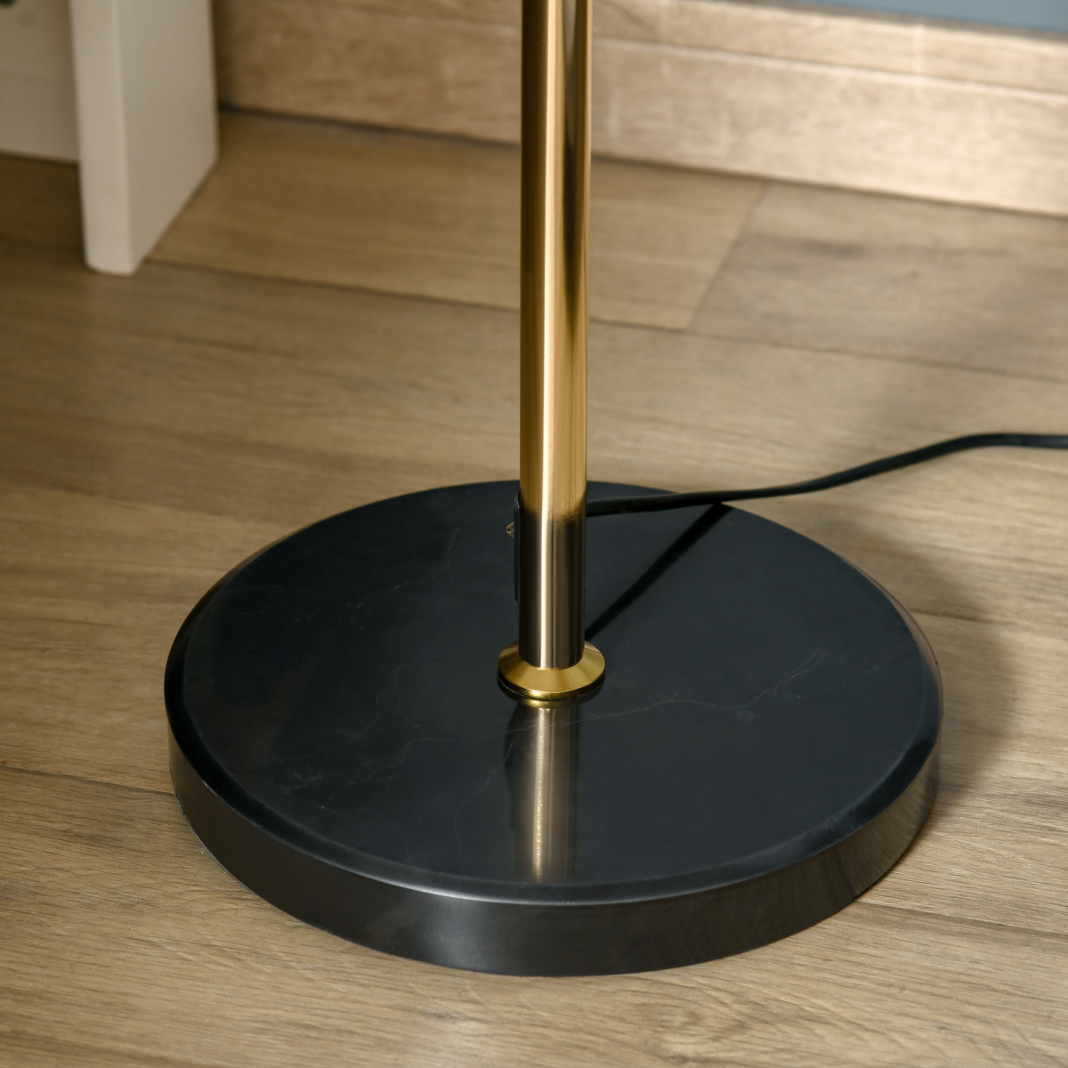 Dandelion Crystal Floor Lamp with Marble Base