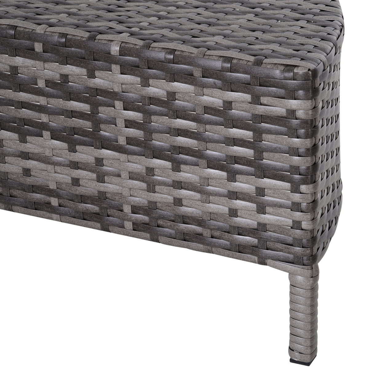 Half Moon Rattan 4-Seater Garden Set for Cosy Outdoor Lounging