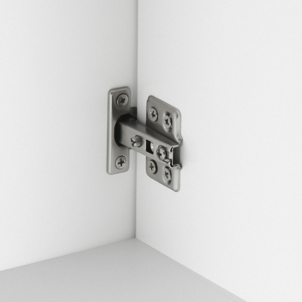 “White under‑sink bathroom cabinet with storage shelves”