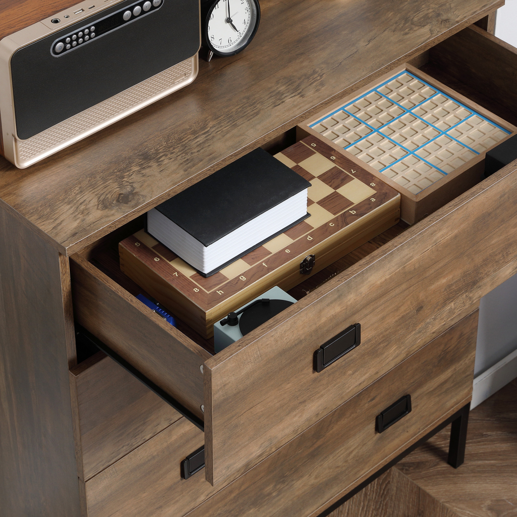 “4‑drawer chest — modern storage unit for bedroom and living room”