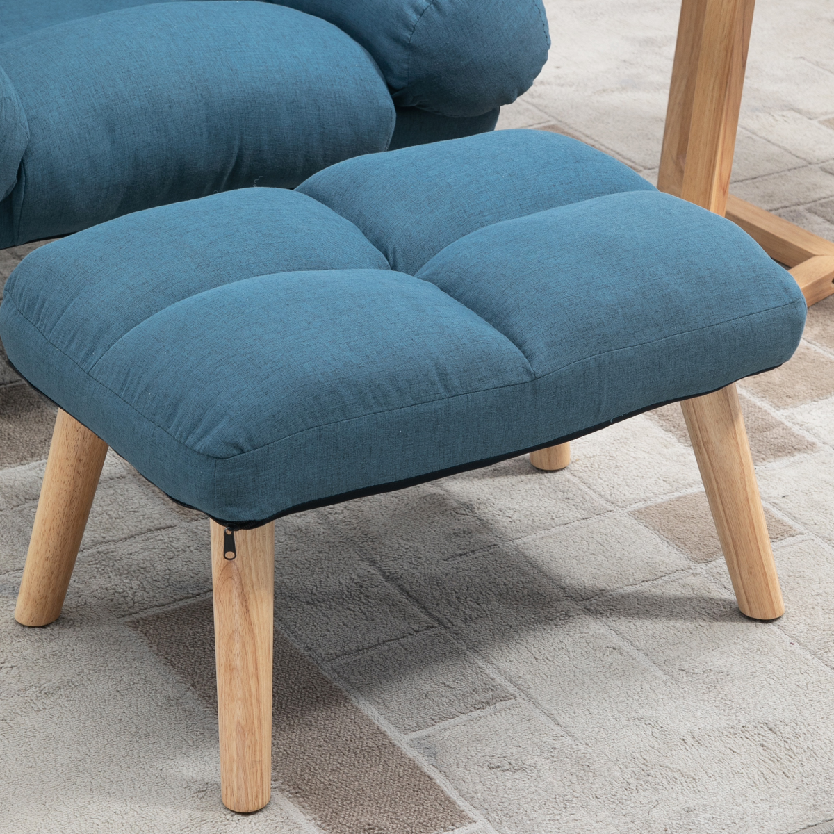 3-Position Recliner Chair with Ottoman