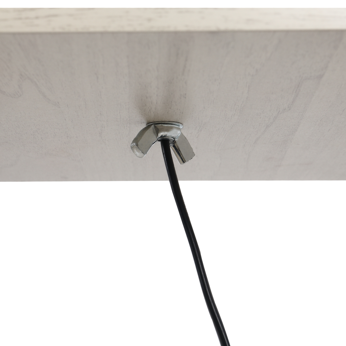 “4‑tier floor lamp with storage shelves — grey modern lighting design”