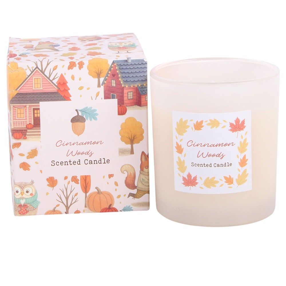Cinnamon Woodland Candle – the box