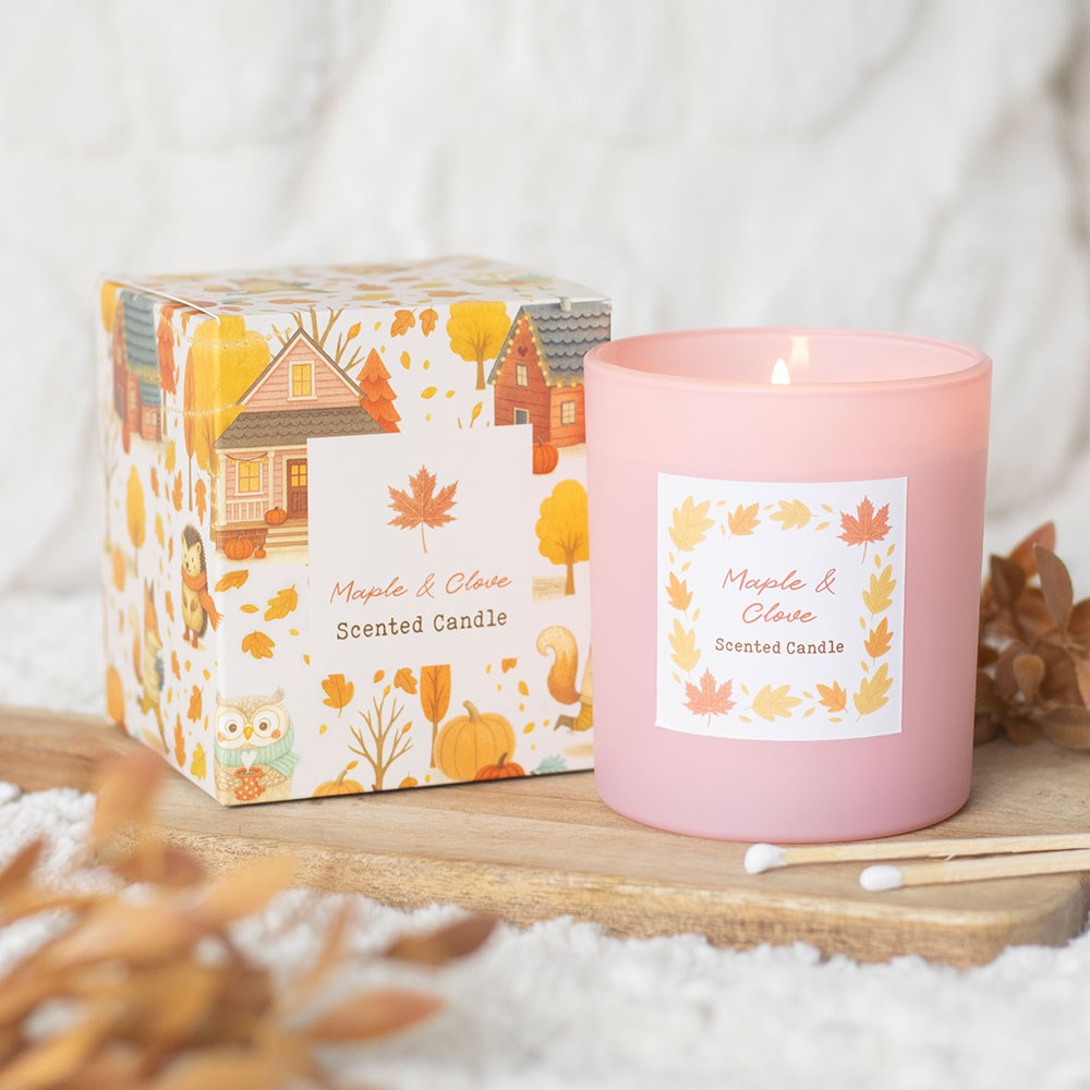 Maple & Clove Woodland Candle, Gift Boxed