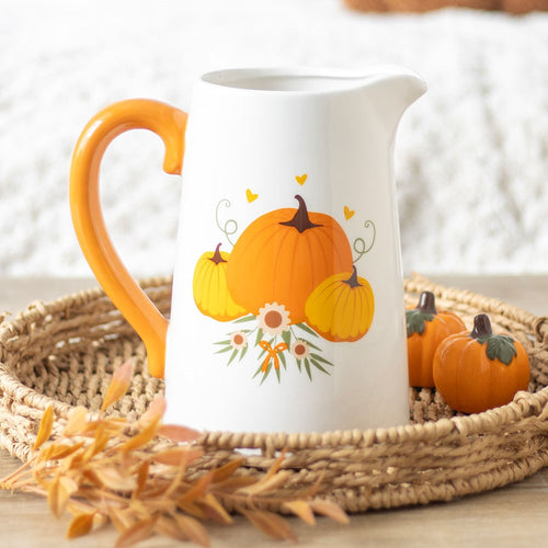 Autumn Pumpkin Ceramic Jug