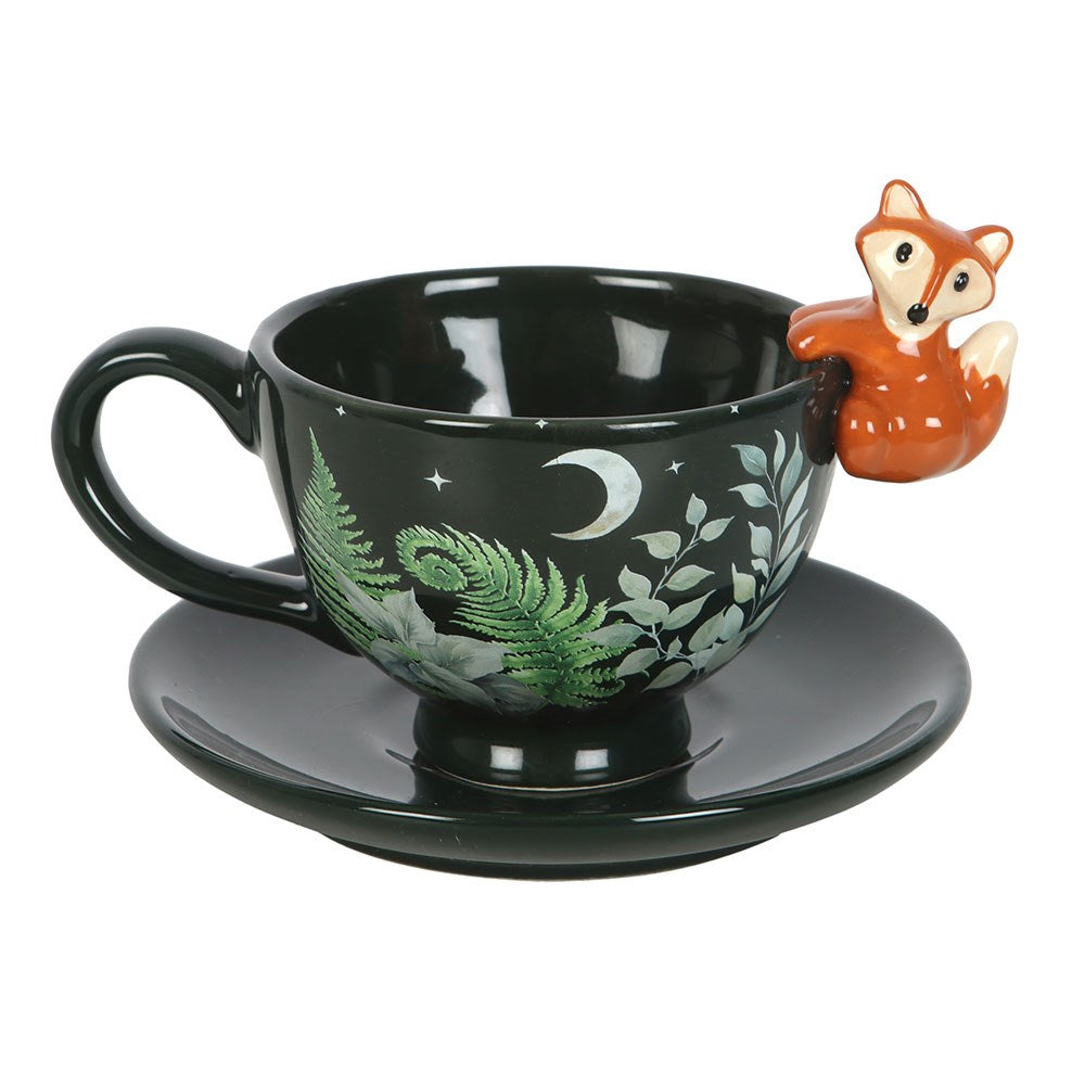 Forest Fox Teacup and Saucer