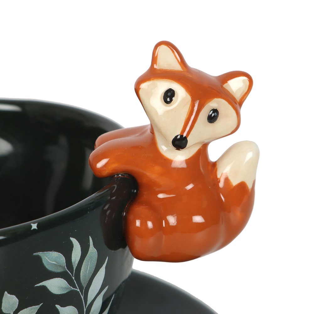 Forest Fox Teacup and Saucer