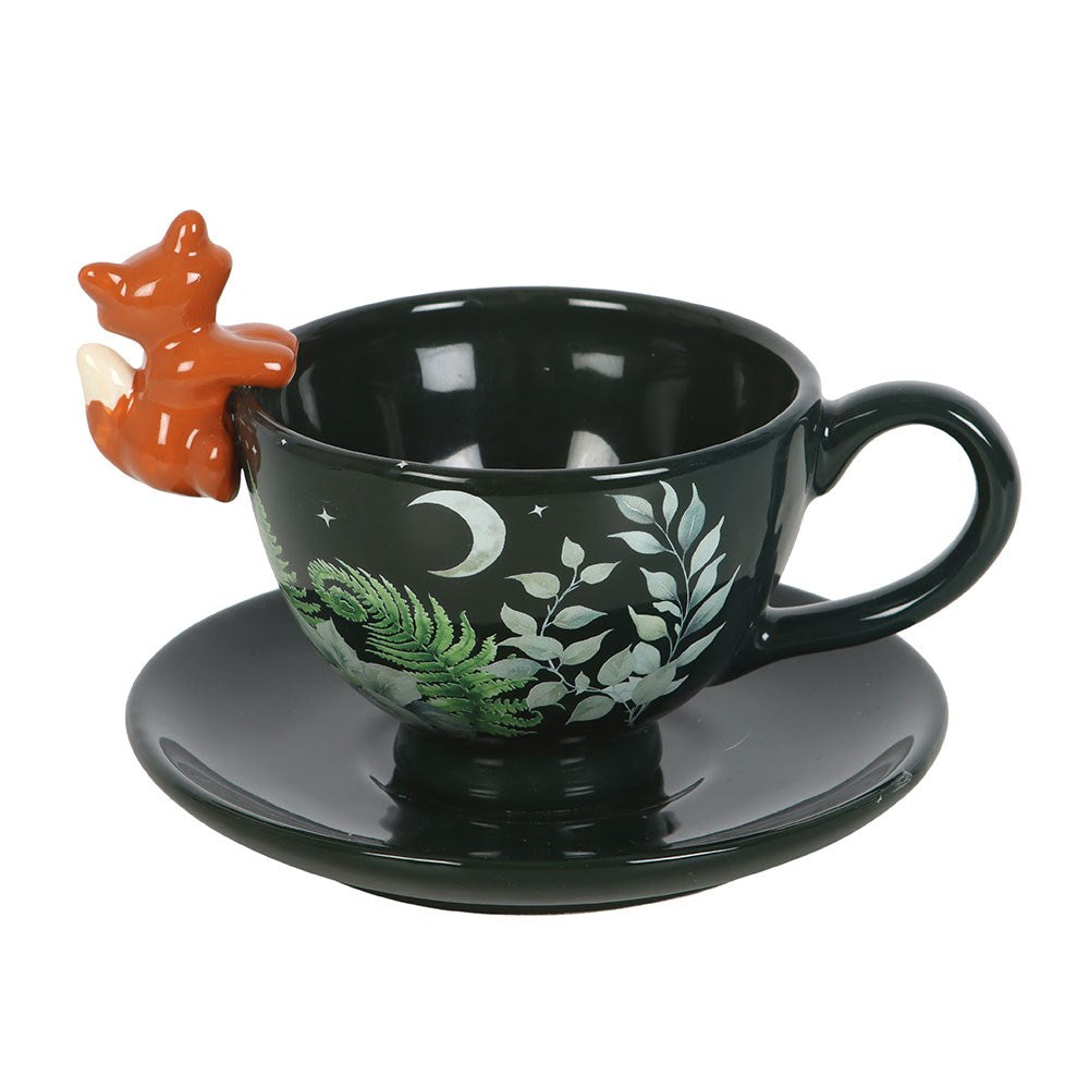 Forest Fox Teacup and Saucer