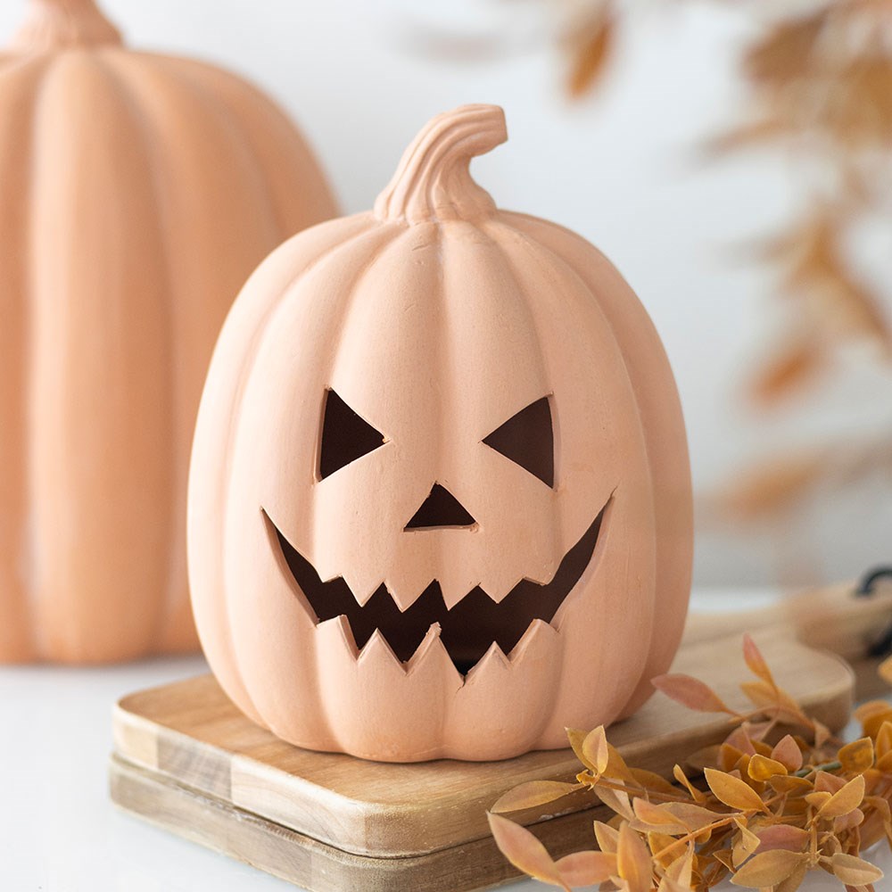 Terracotta Pumpkin, 15cm