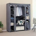 {
  "title": "69\" Portable Clothes Closet Wardrobe Storage Organizer, Gray",
  "description": ""
}