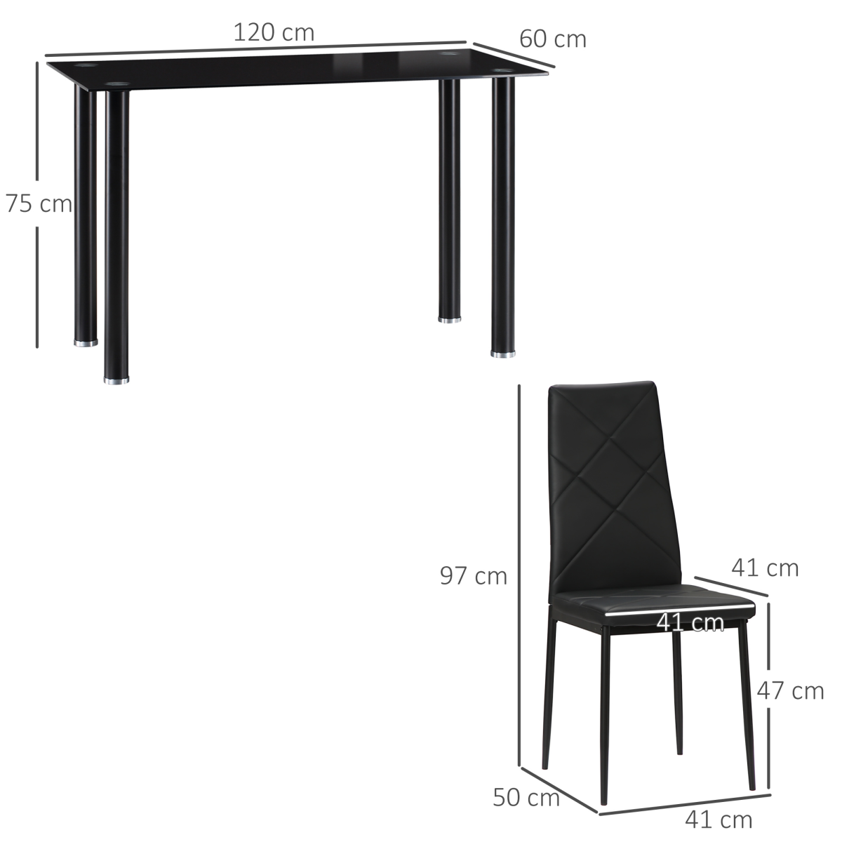 Modern dining table set for four with padded chairs.5.png