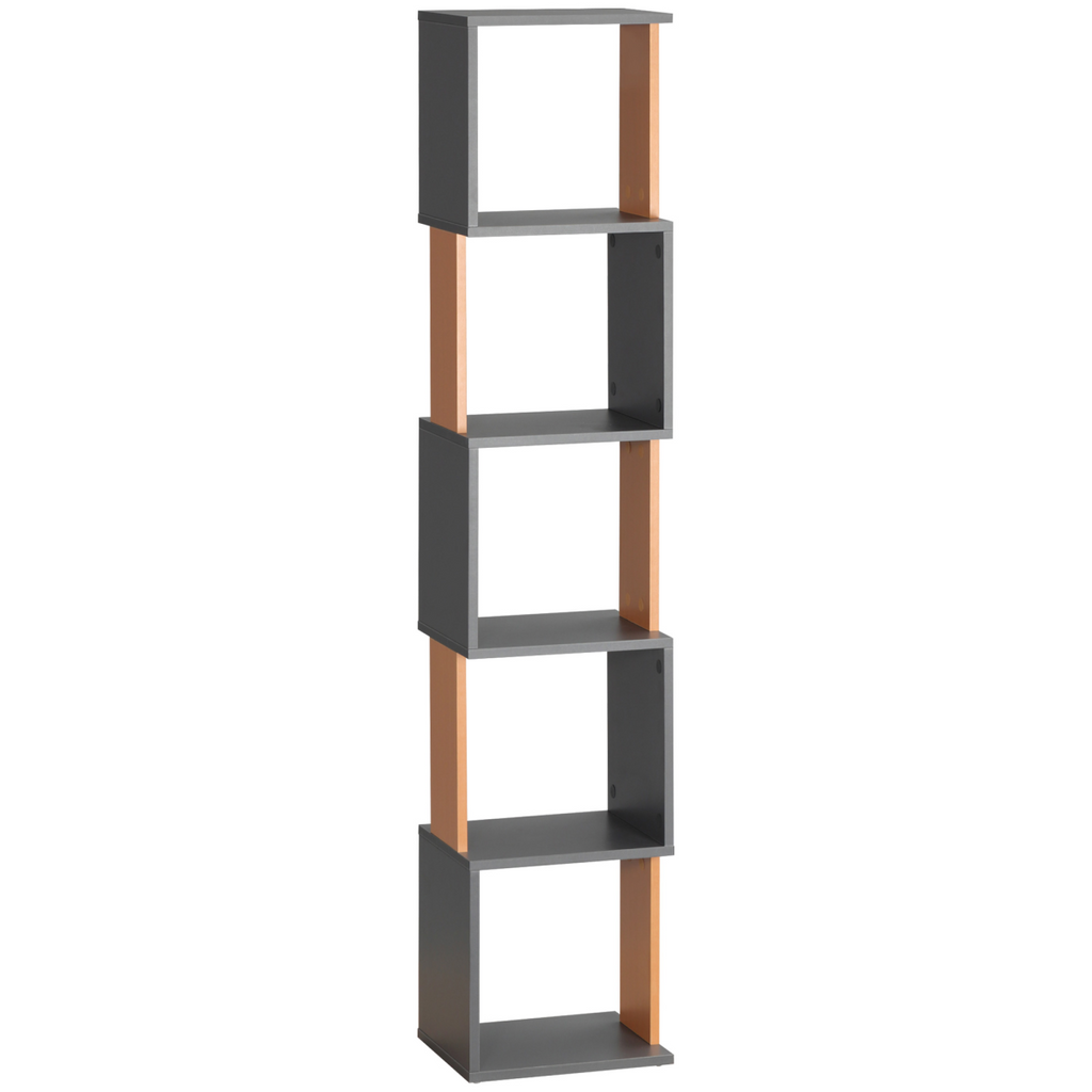 5‑tier freestanding bookshelf with open shelves.
main.png