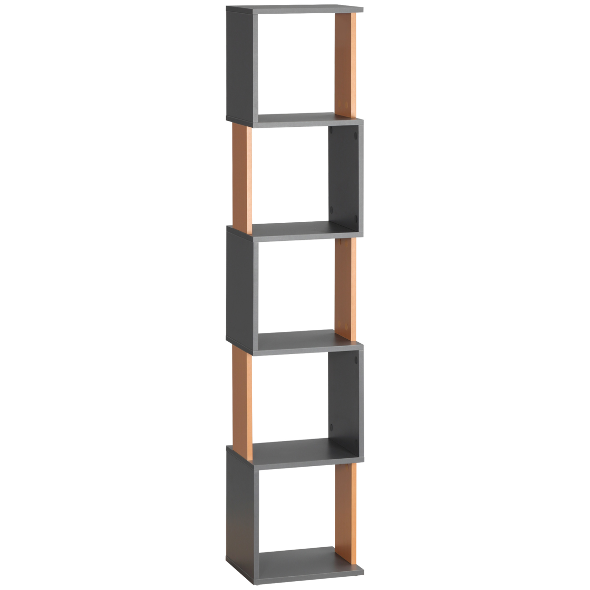 5‑tier freestanding bookshelf with open shelves.
main.png