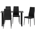 Modern dining table set for four with padded chairs.ain.png