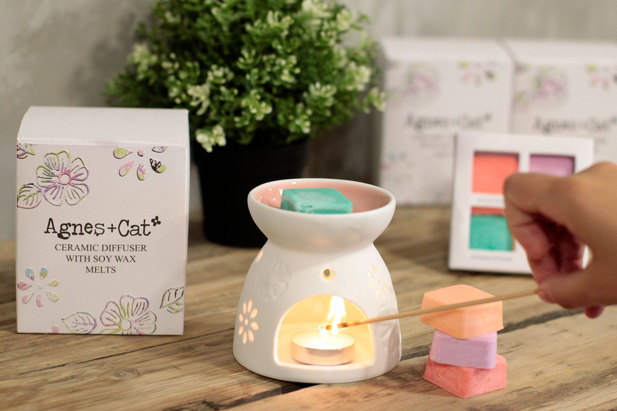 Ceramic Wax Melter & Four Soy Wax Melts – alternative view 6