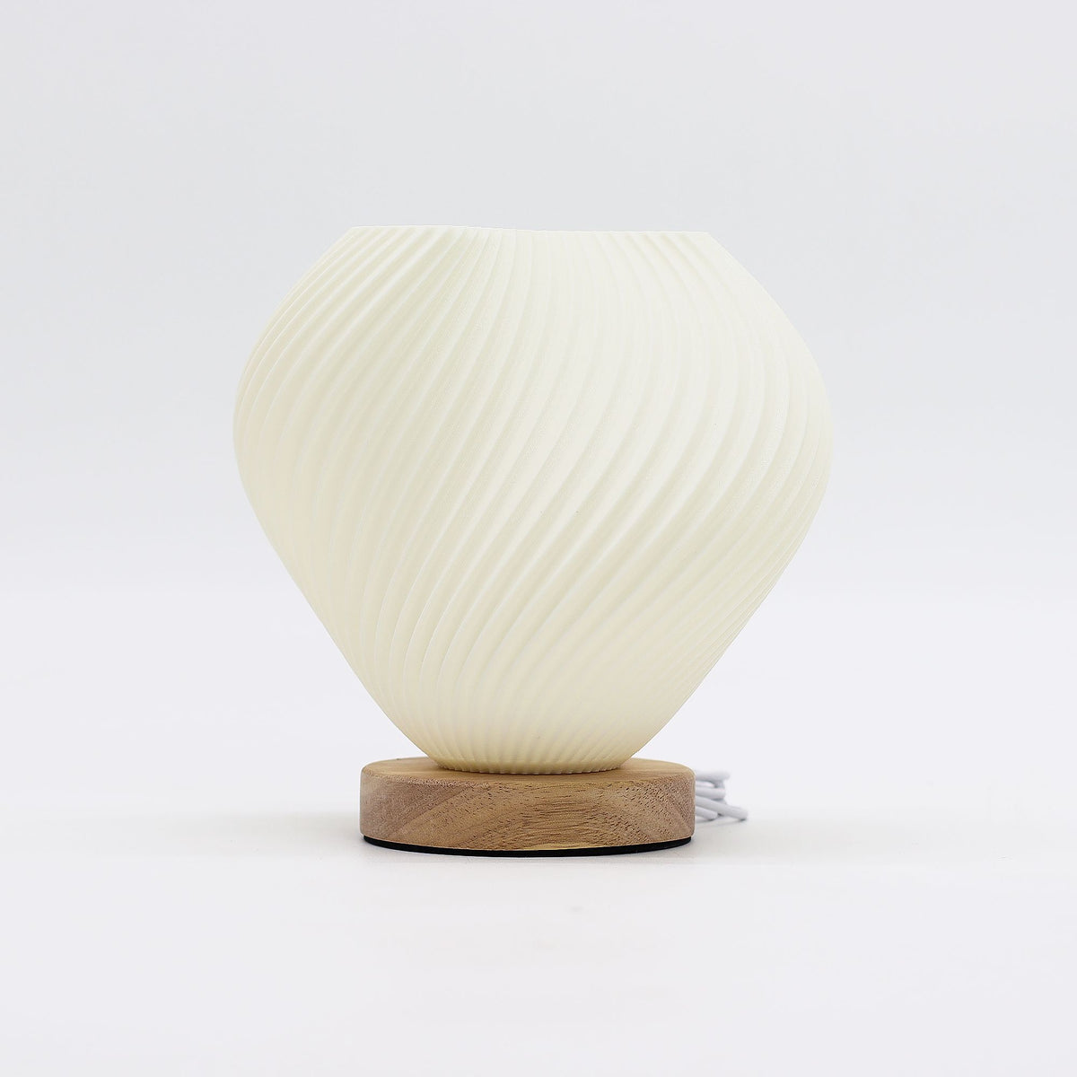 Fluted Cordless Table Lamp, Shell – alternative view 6