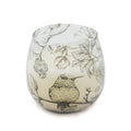 Drawn by Flame Illustrated Glass Candle – Small