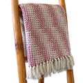 Cotton Tassel Throw, Ruby Red