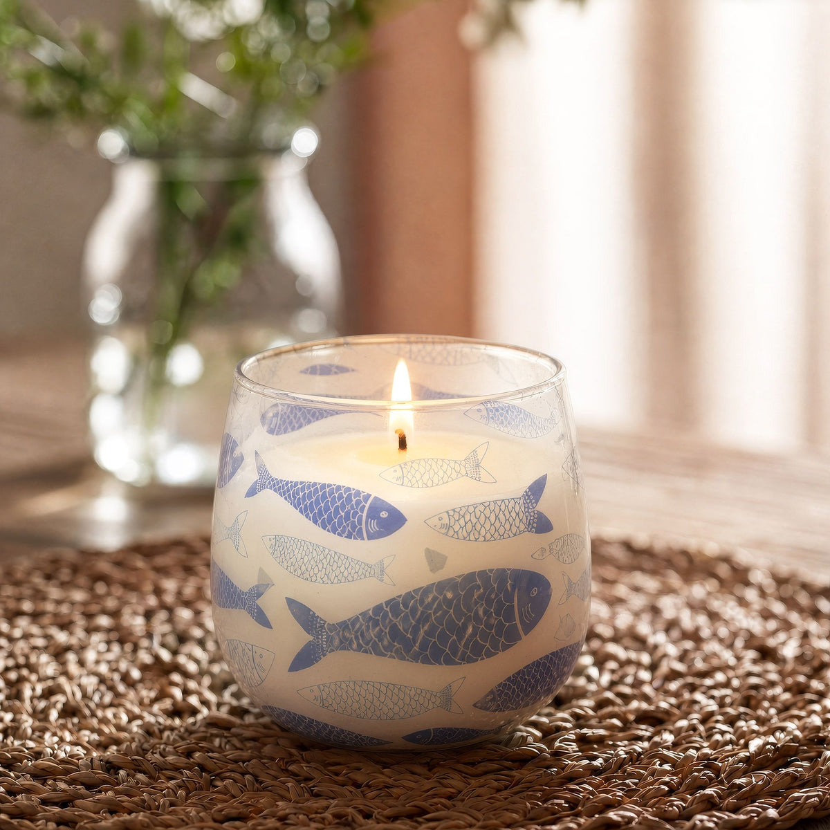 Seabreeze Coastal Glass Candle – Medium – alternative view 2