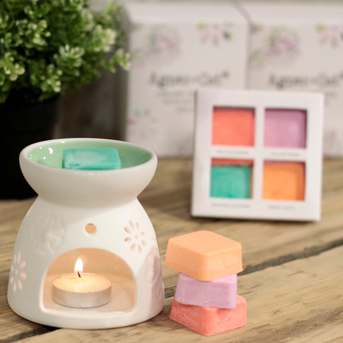 Ceramic Wax Melter & Four Soy Wax Melts – alternative view 11