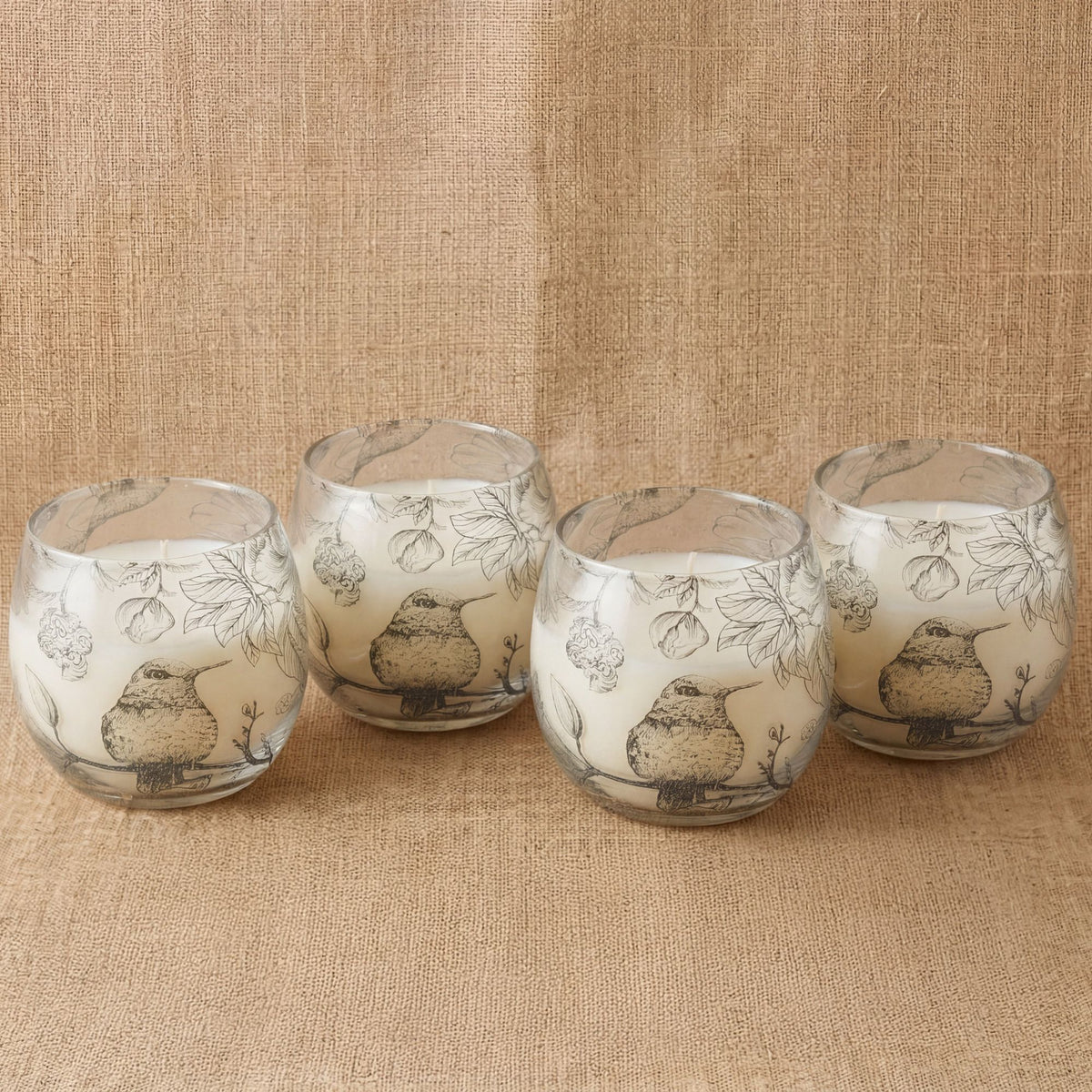 Drawn by Flame Illustrated Glass Candle – Small – alternative view 3