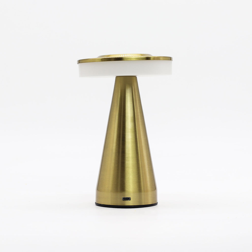 Cordless Stem Table Lamp, Brushed Gold – alternative view 4