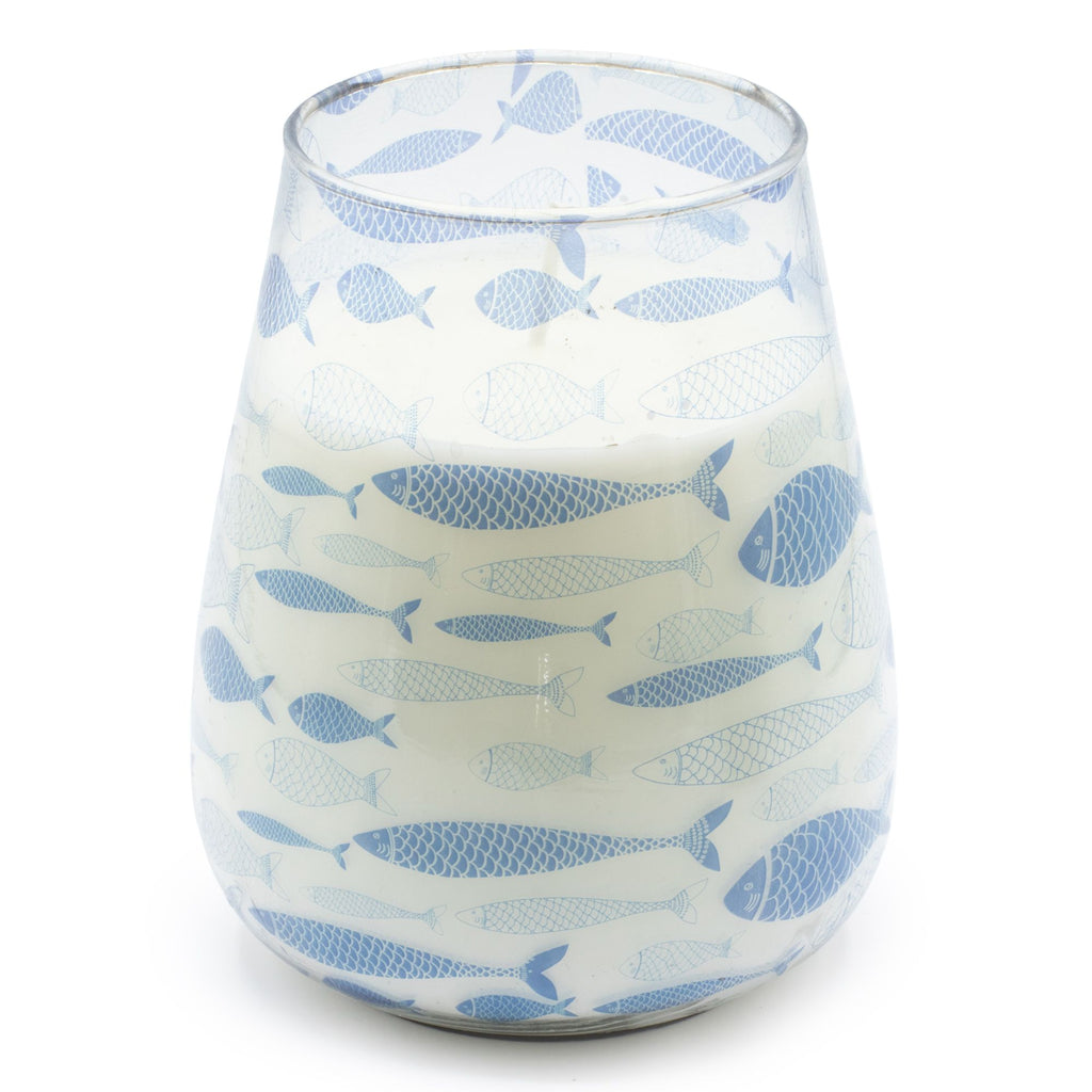 Seabreeze Coastal Glass Candle – Tall – alternative view 2