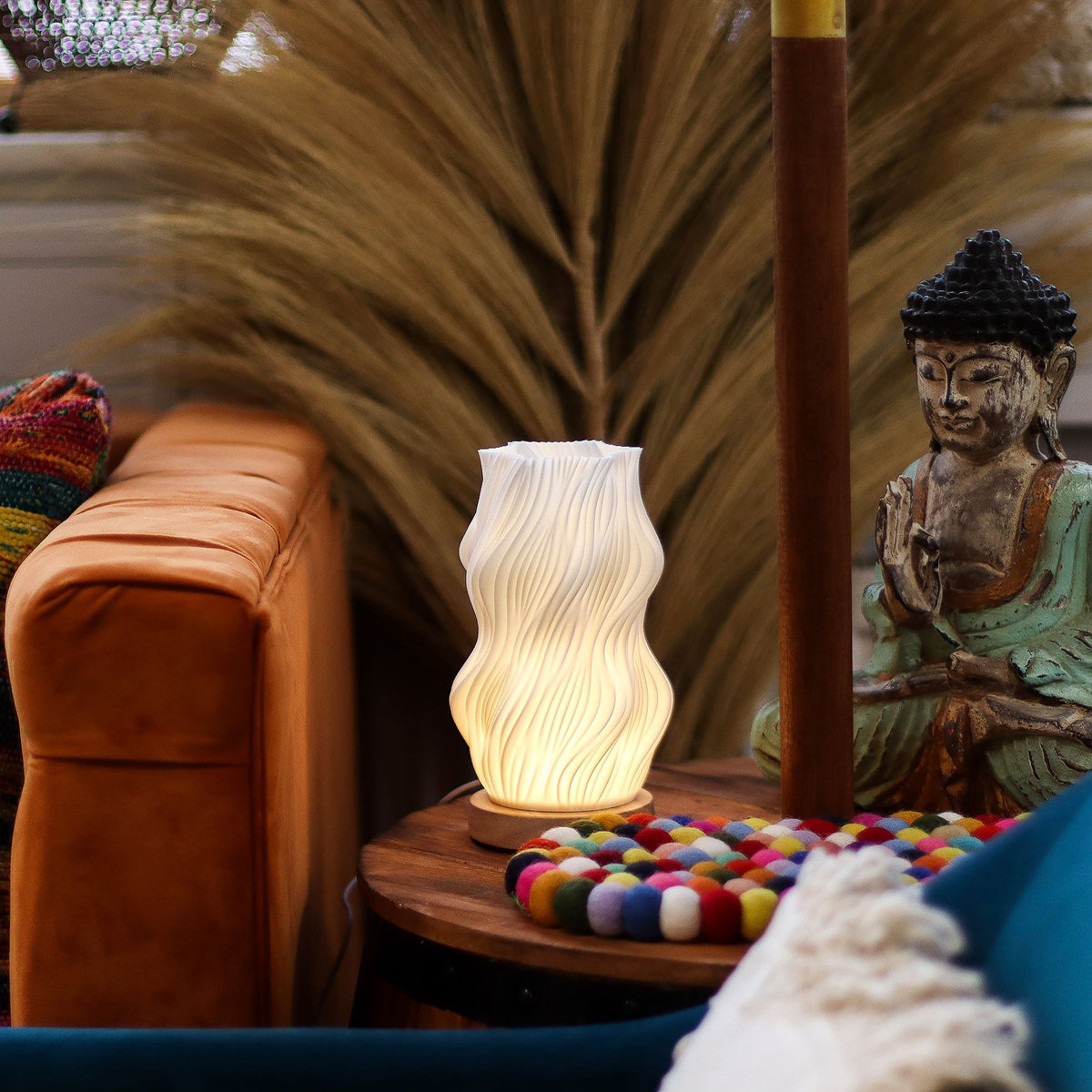 Fluted Cordless Table Lamp, Star – alternative view 5
