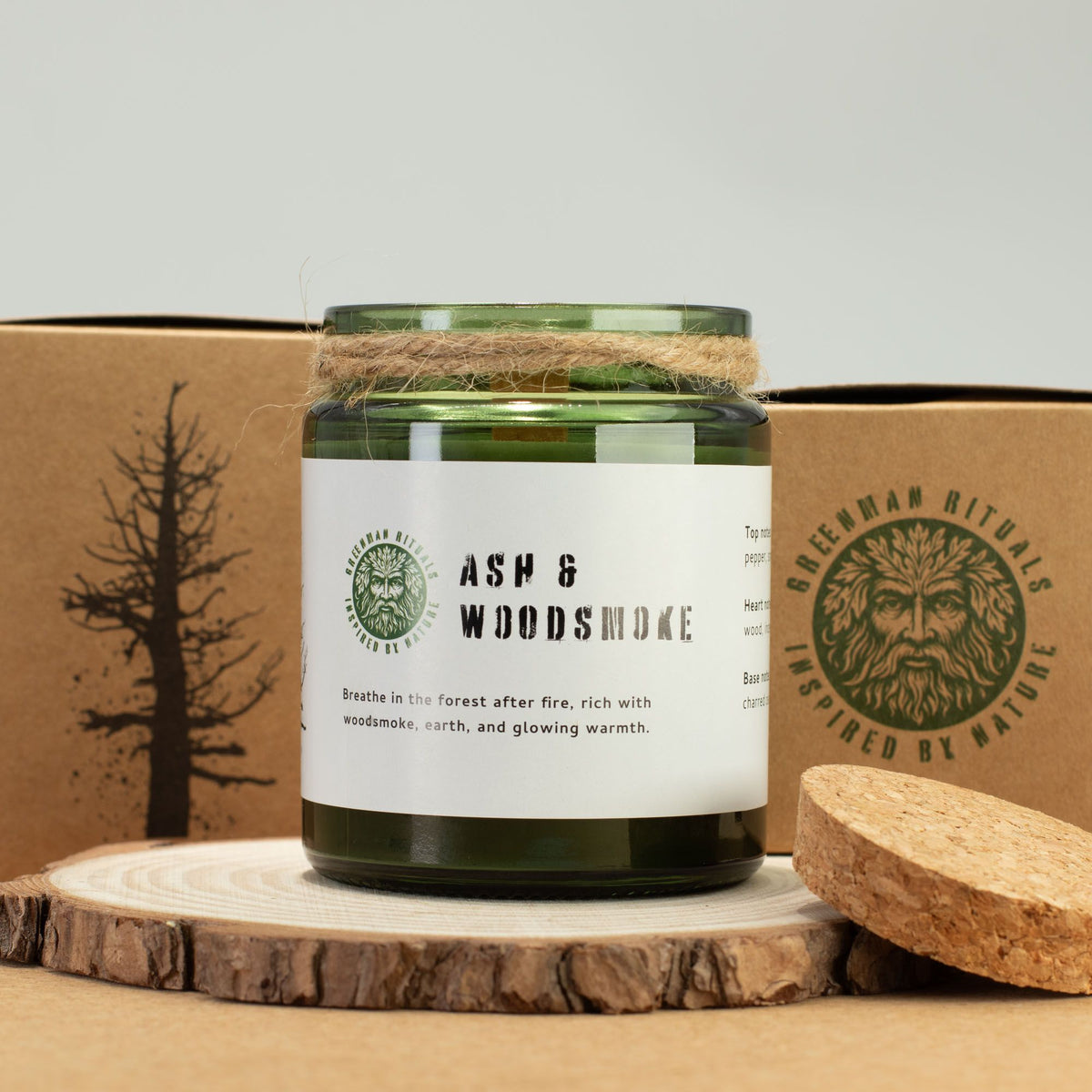 Ash & Woodsmoke Woodwick Soy Candle – alternative view 5
