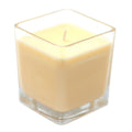 Soy wax candle in a chunky recycled glass jar