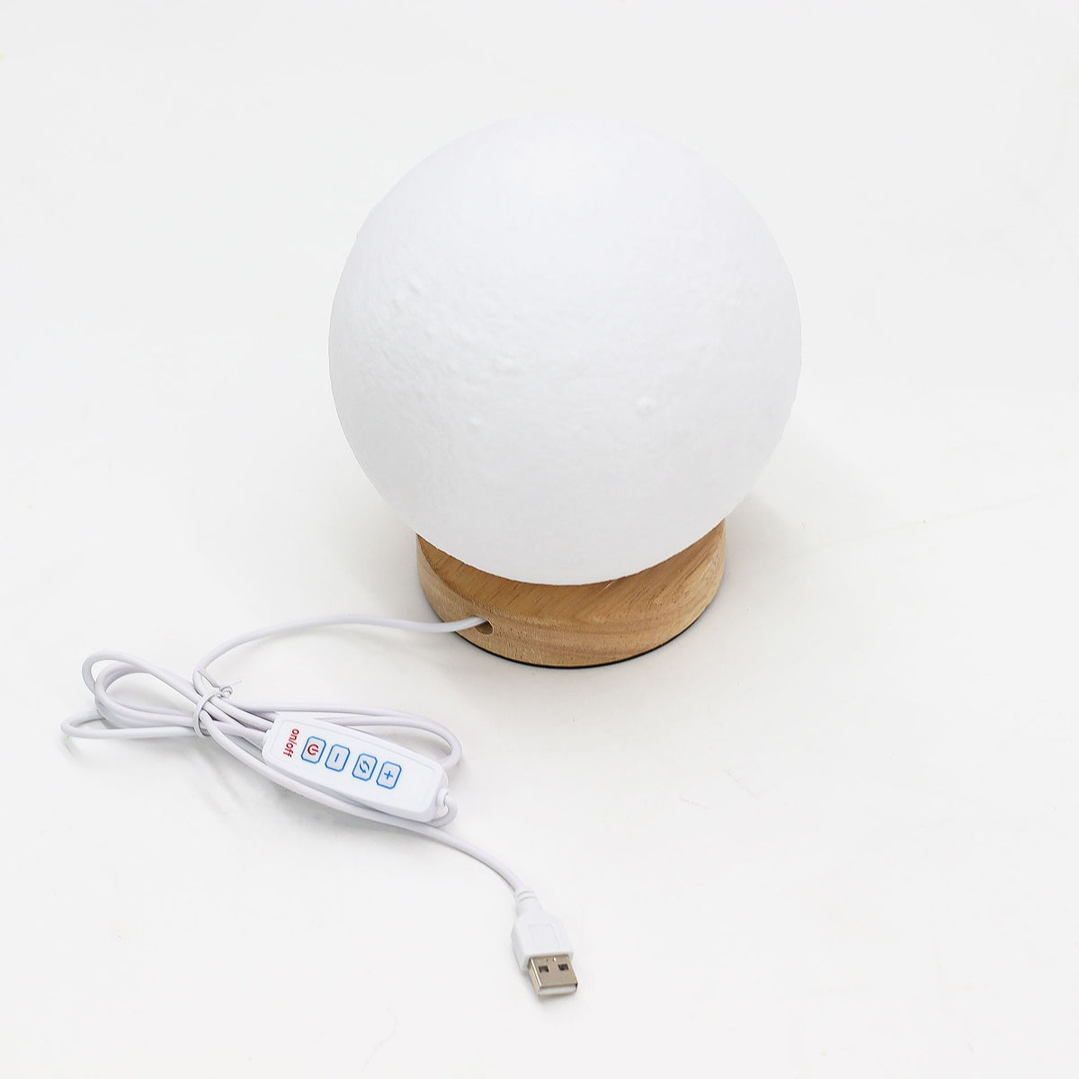 Fluted Cordless Table Lamp, Moon