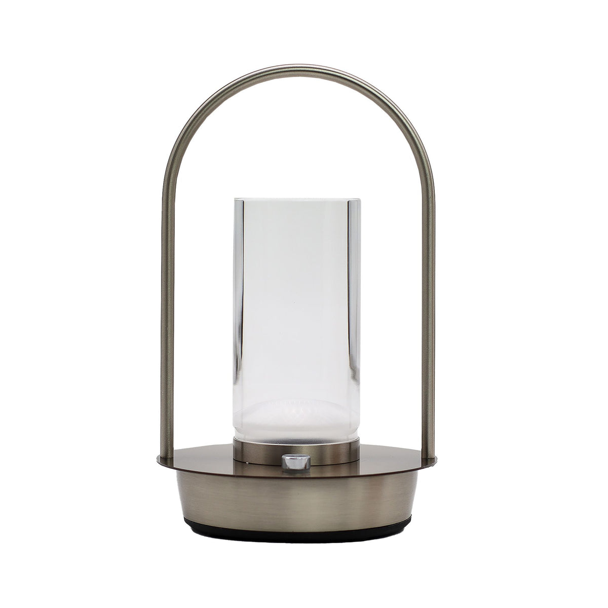 Cordless Glass Lantern Lamp, Antique Brass – alternative view 4