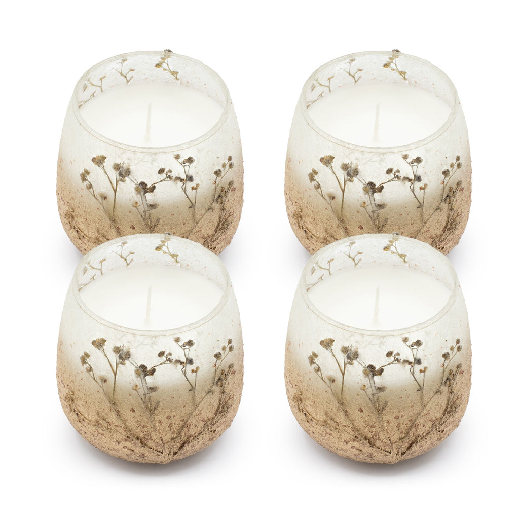 Wildlight Woods Pressed Flower Glass Candle – Medium – alternative view 4