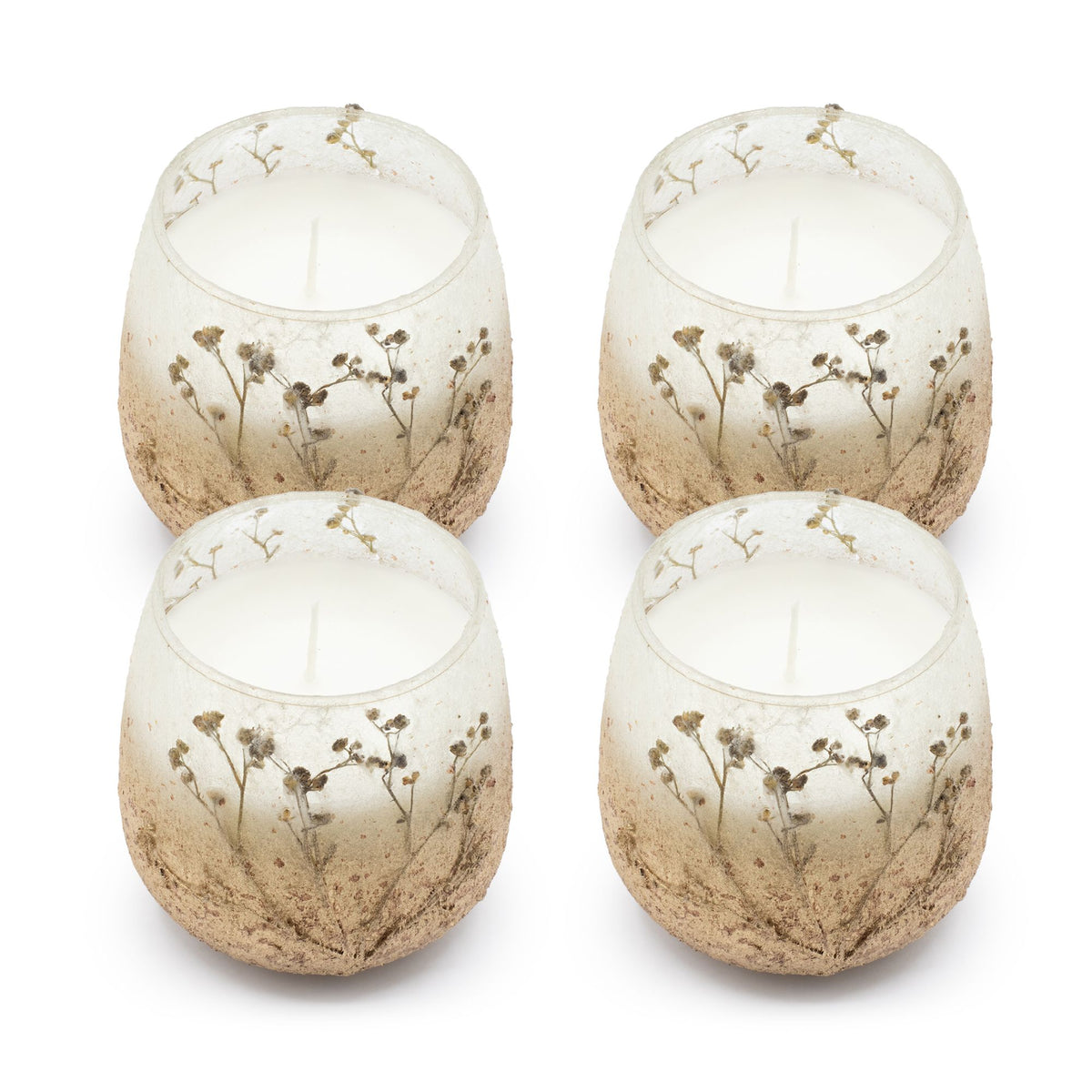 Wildlight Woods Pressed Flower Glass Candle – Medium – alternative view 4