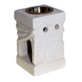 Carved Sandstone Oil Burner – Leaf