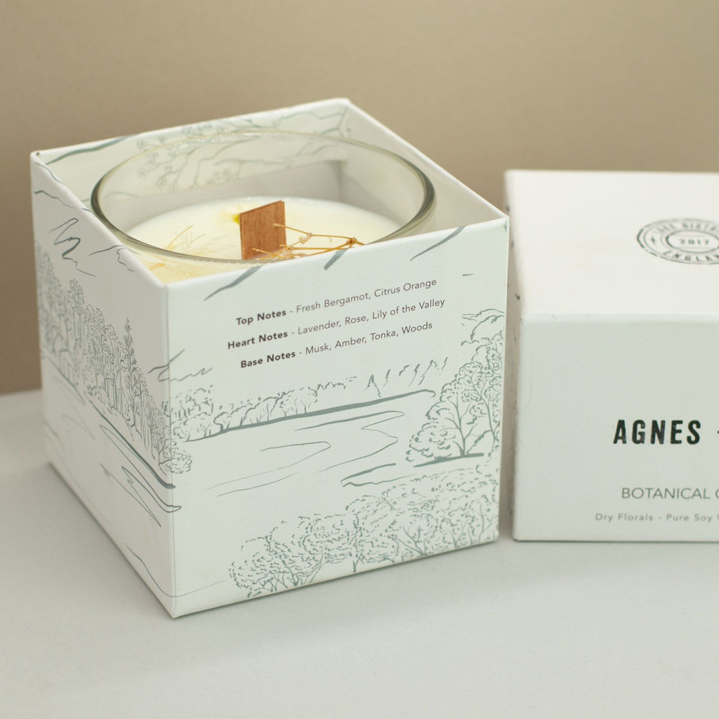Windermere botanical soy candle, part of the Home Fragrance Gift Set