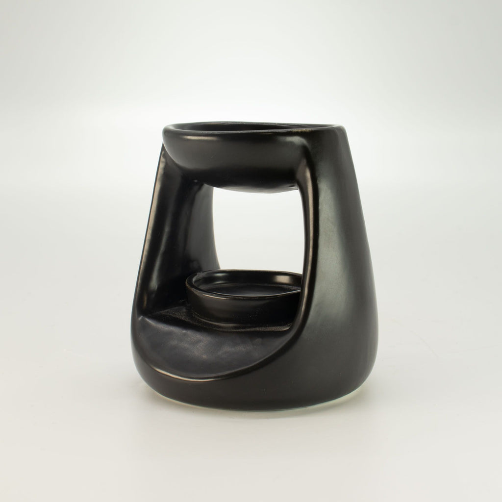 Classic Ceramic Oil Burner – Matt Black – alternative view 3