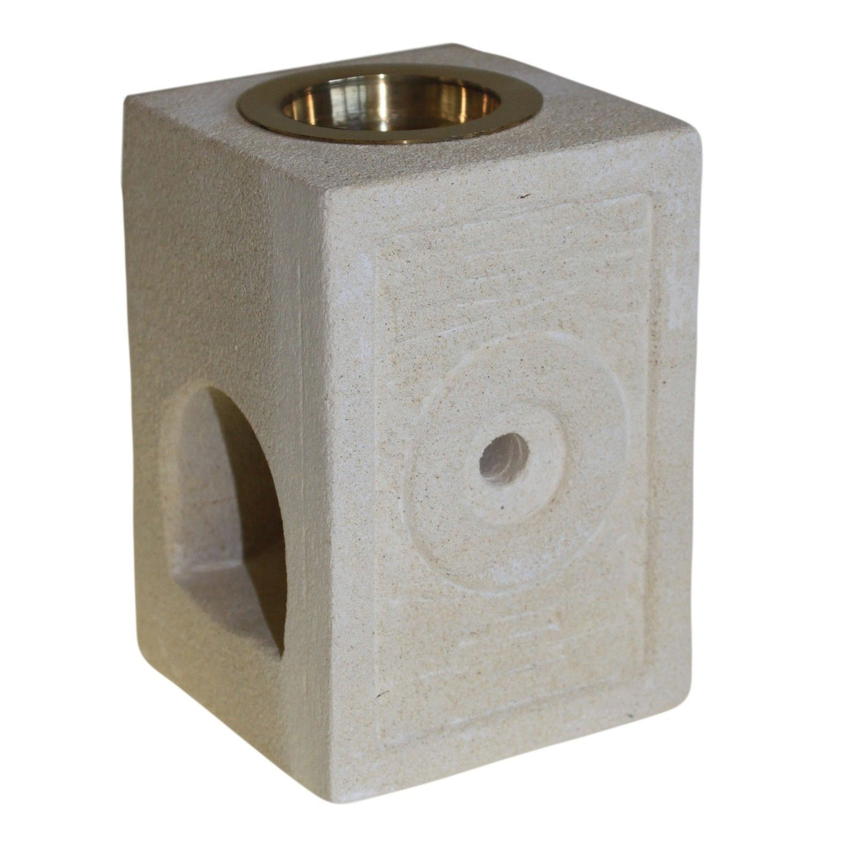 Carved Sandstone Oil Burner – Moorish Square