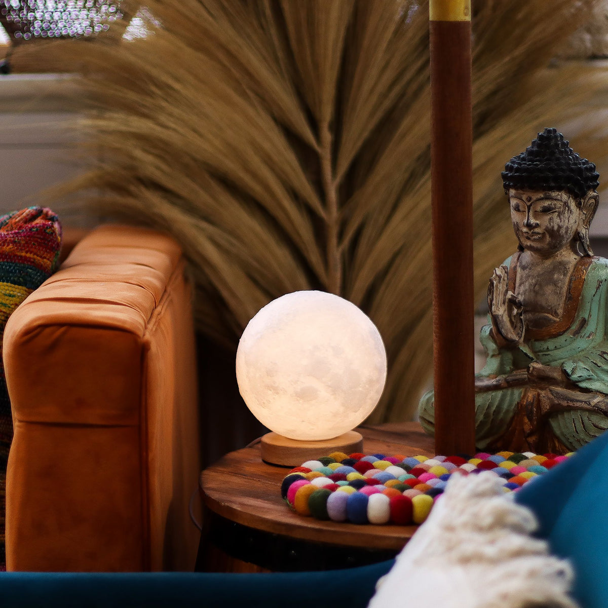 Fluted Cordless Table Lamp, Moon – alternative view 6