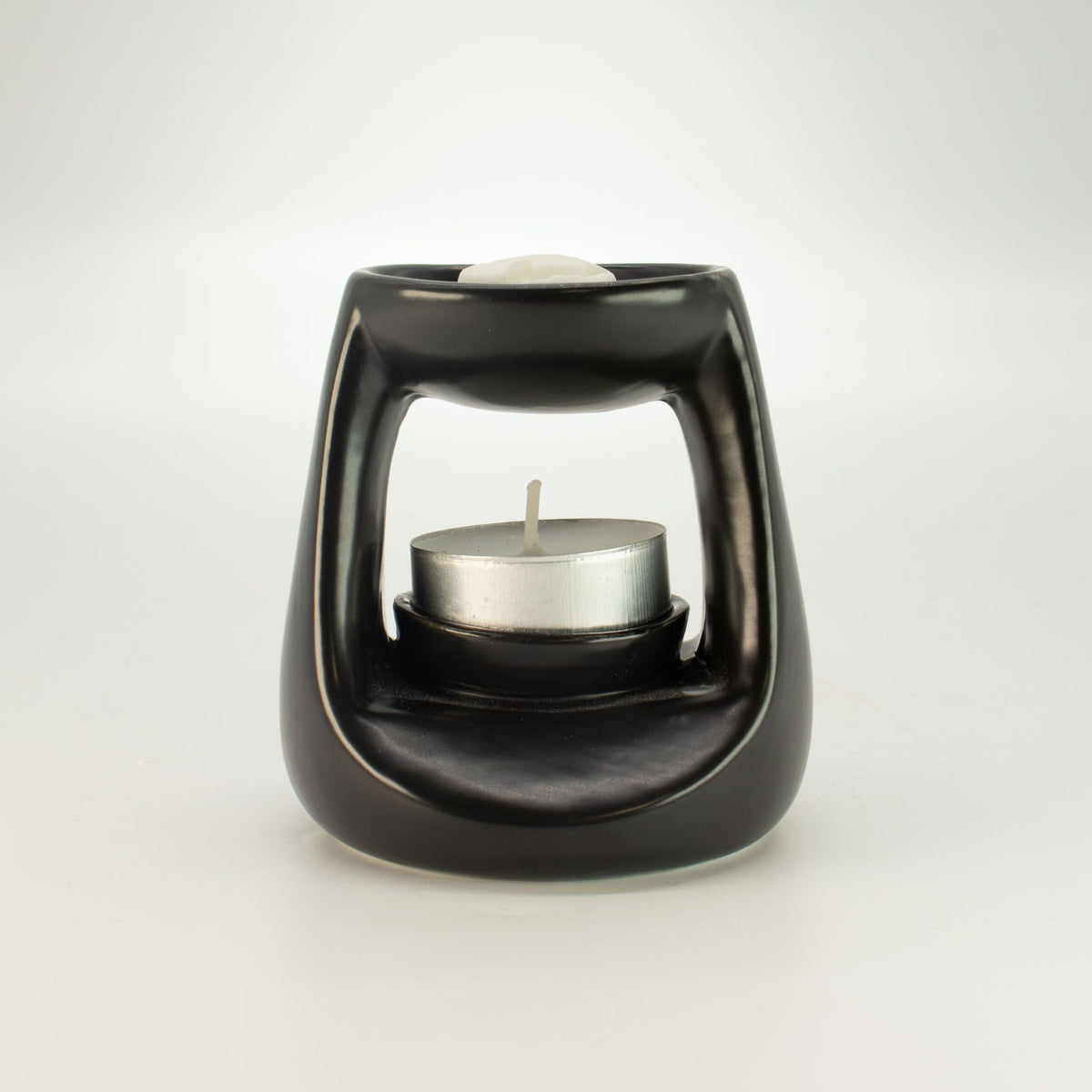 Classic Ceramic Oil Burner – Matt Black – alternative view 4